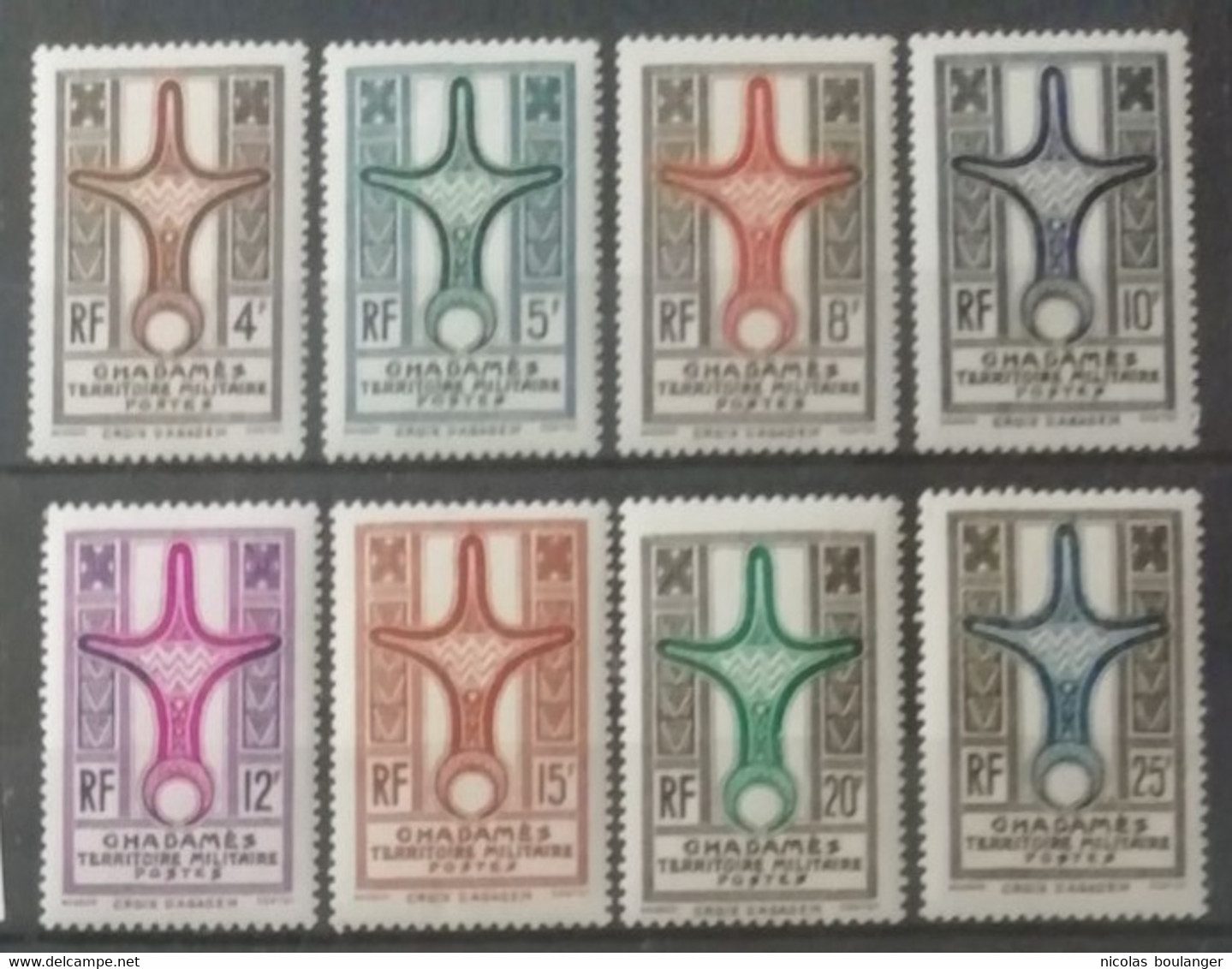 Ghadames 1949 / Yvert N°1-8 / * - Unused Stamps