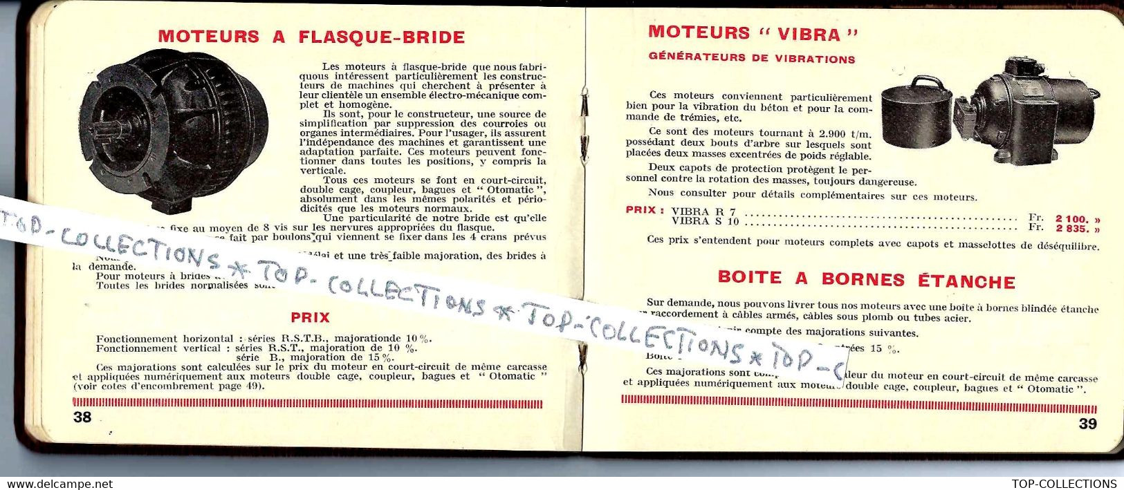 1940 CATALOGUE SUPERBE Moteurs Charles Roulland  Vincennes Région Parisienne 72 Pages B.E. - 1900 – 1949