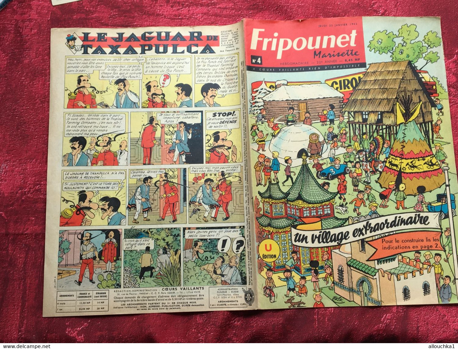 Fripounet N°4 25 Janv. 1962 Livre, BD, Revues BD (en Français)Magazine Et Périodique  Presse Illustrée,magazines, Revues - Fripounet