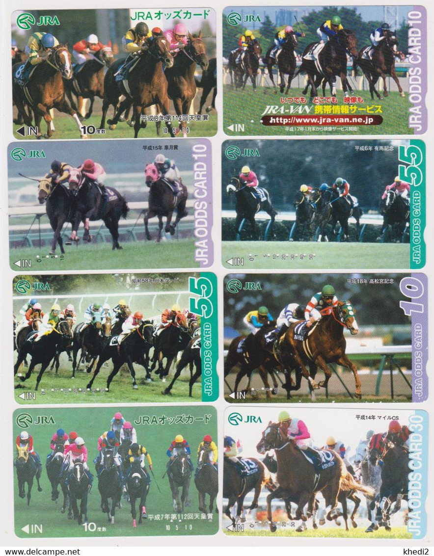 LOT De 14 Cartes JAPON - ANIMAL - CHEVAL - RACING HORSE JAPAN JRA Cards  - PFERD - 439 - Chevaux