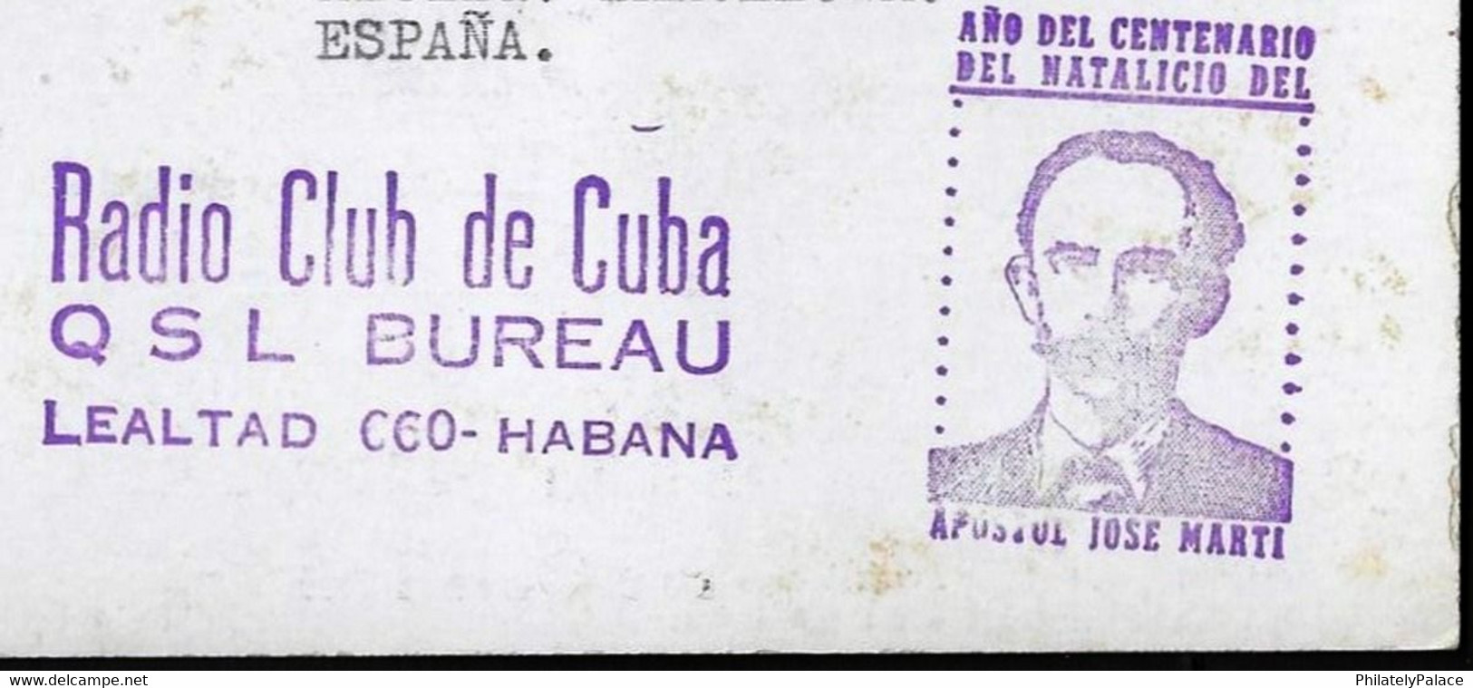 CUBA 1953 RADIO AMATEURS. AMATEUR RADIO COMMUNICATION . GOMIGRAPHER BY JOSÉ MARTÍ RARE (**) - Covers & Documents