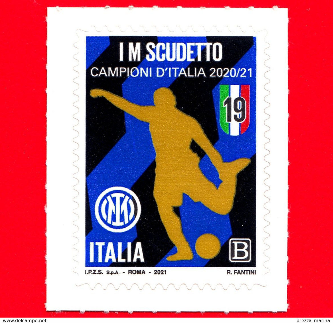 Nuovo - MNH - ITALIA - 2021 - Inter - Squadra Vincitrice Del Campionato Di Calcio Di Serie A – B - 2021-...:  Nuevos