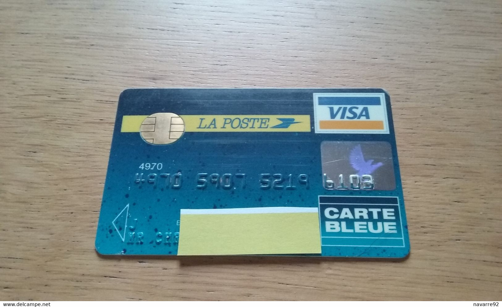 ANCIENNE CARTE A PUCE BANCAIRE LA POSTE MILIEU ANNEES 90 !!! - Tarjeta Bancaria Desechable