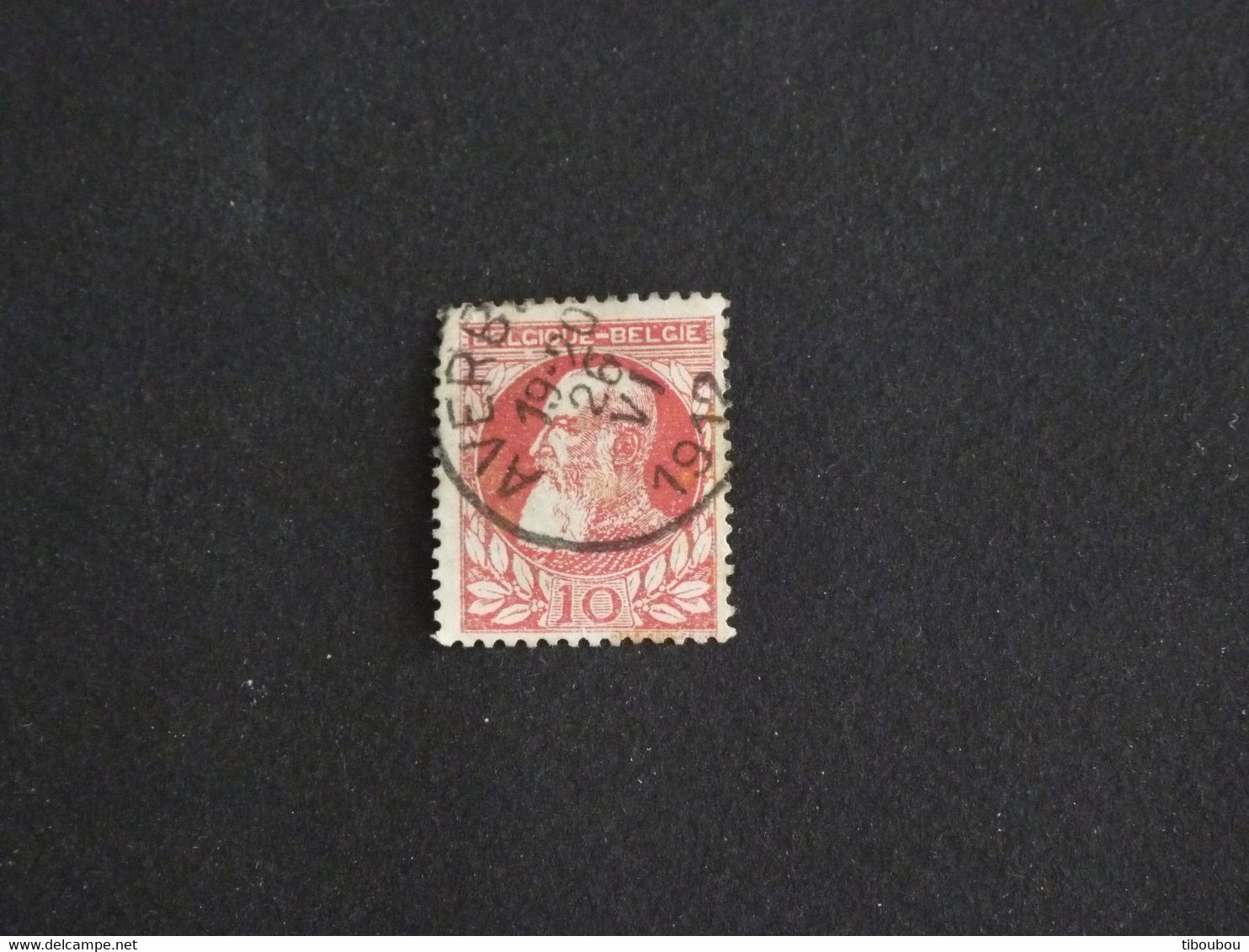 BELGIQUE BELGIE BELGIUM YT 74 OBLITERE - LEOPOLD II - 1905 Thick Beard