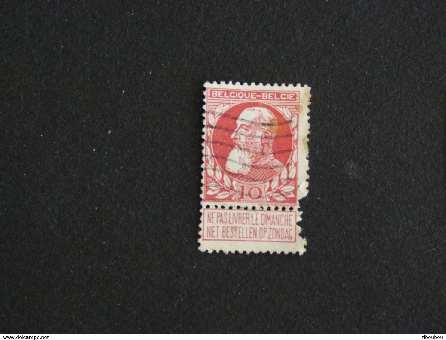 BELGIQUE BELGIE BELGIUM YT 74 OBLITERE - LEOPOLD II - 1905 Thick Beard