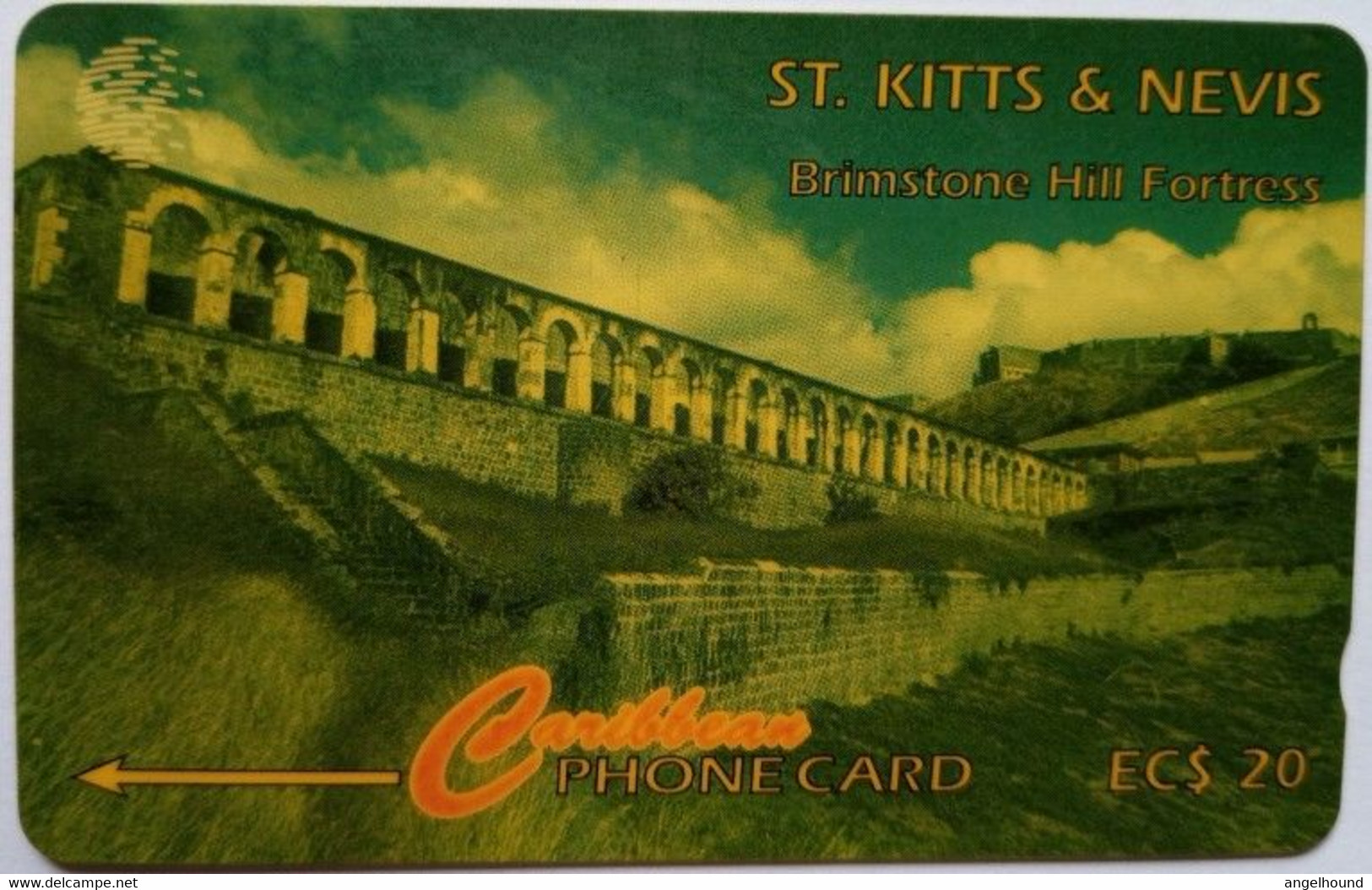 St. Kitts And Nevis Cable And Wireless 10CSKA EC$20 " Brimstone Hill Fort 4 " - St. Kitts & Nevis