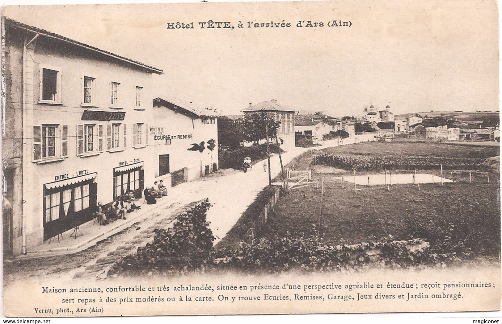 CPA - Hôtel Tête à L'Arrivée D'Ars - Ars-sur-Formans