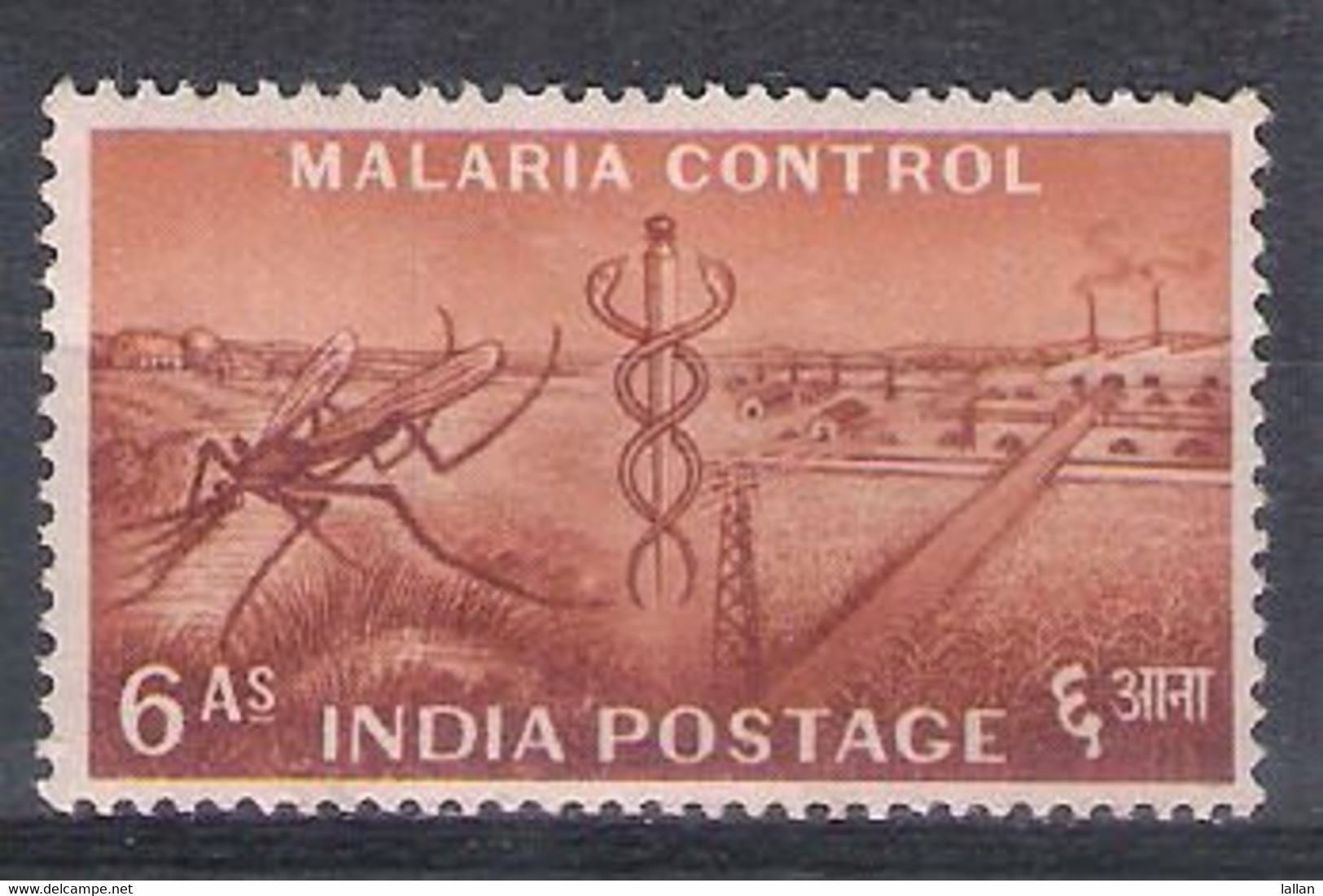 5Yr Plan Series, 1955, 6an, MNH, Malaria Control - Unused Stamps