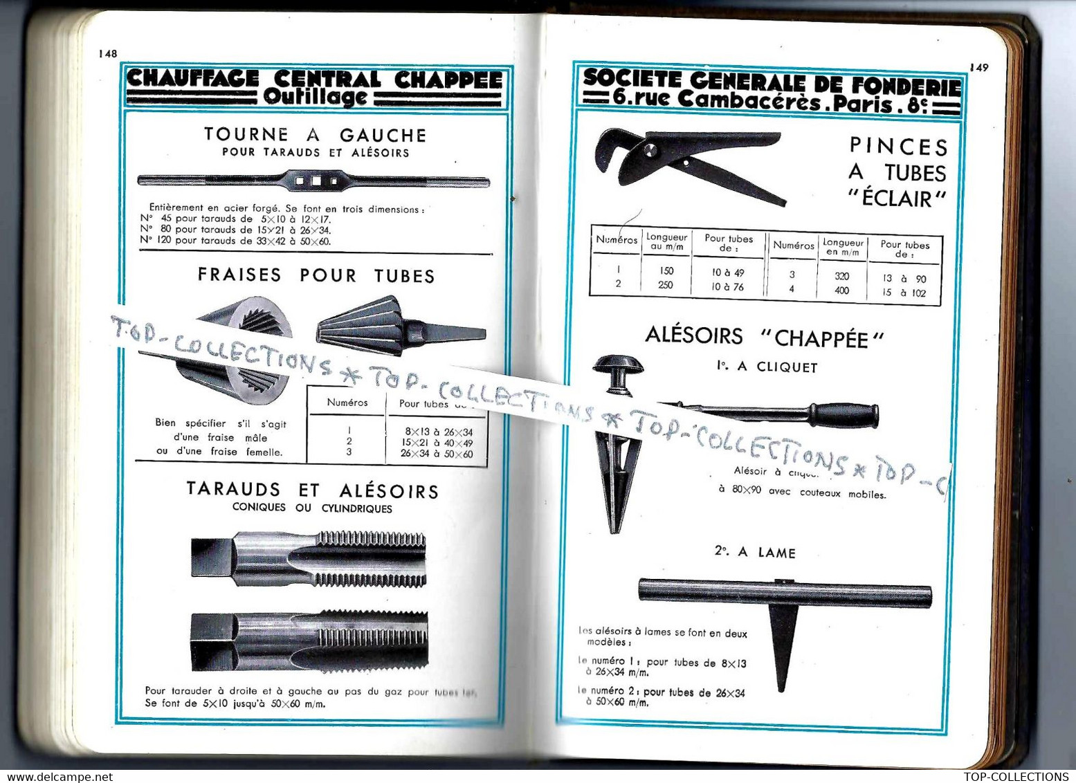 1931 SUPERBE CATALOGUE CHAPPEE  CHAUFFAGE CENTRAL PARIS ET AUTRES LIEUX  150 Pages EXCEPTIONNELLE DOCUMENTATION V.SCANS - 1900 – 1949