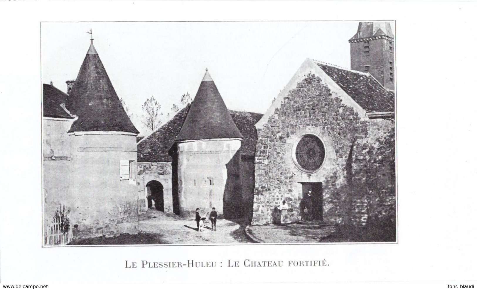 1909 - Iconographie -  Le Plessier-Huleu (Aisne) - Le Château - PREVOIR FRAIS DE PORT - Sin Clasificación