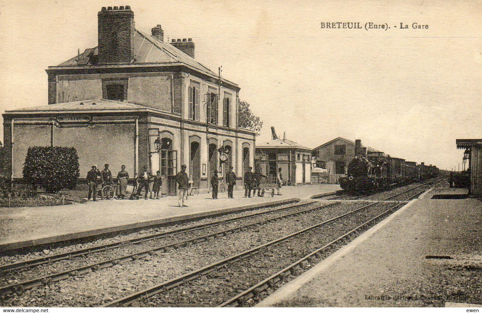 Breteuil. La Gare. (Animée, Train) - Breteuil