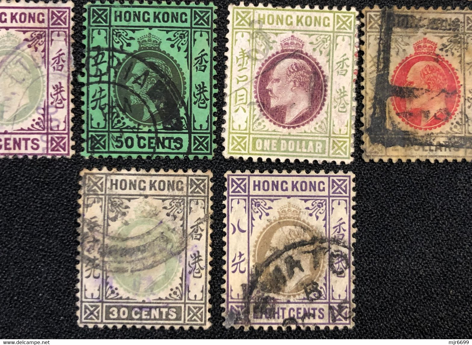 HONG KONG 1903\04\07\11KING EDWARD X 20 STAMPS, WITH SOME GOOD VALUES - Usados