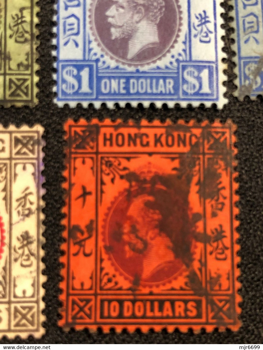 HONG KONG 1912\1921 KING GEORGE V X 34 STAMPS, WITH SOME GOOD HIGH VALUES