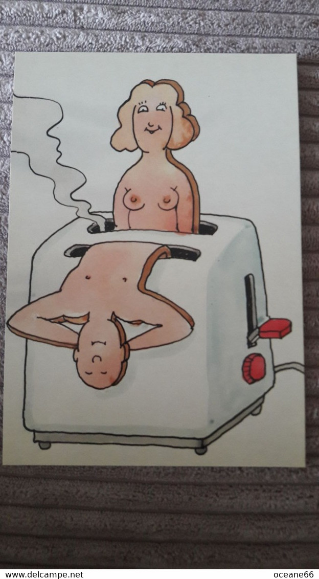 Tomi Ungerer 1983 Cartoon 171/02 Couple Grille Pain - Ungerer