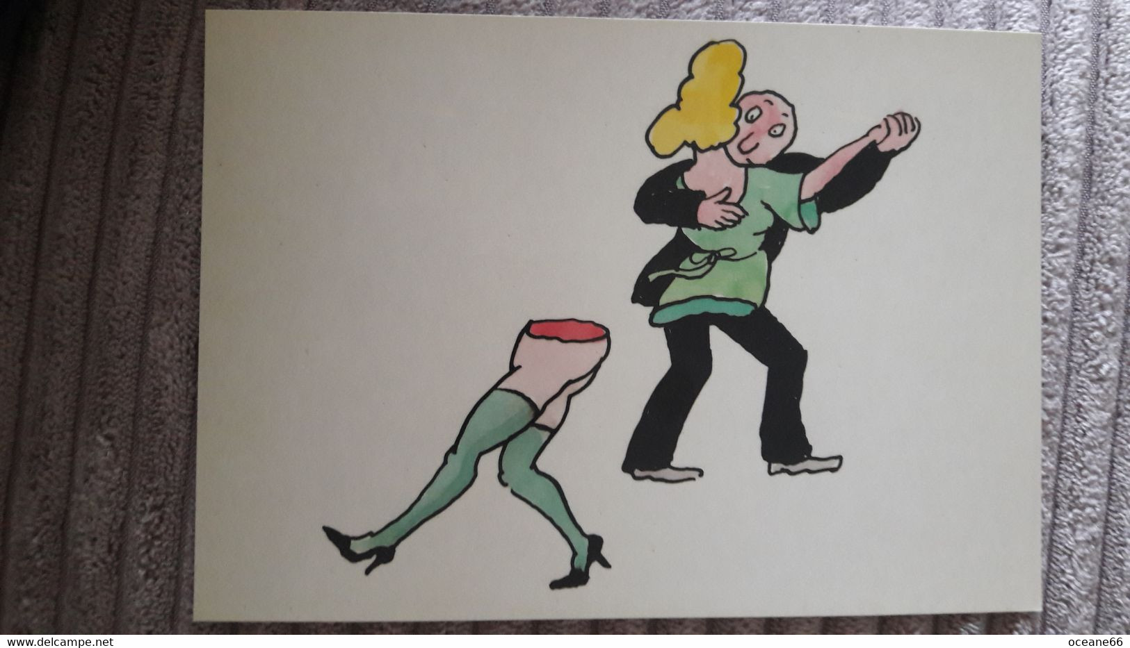 Tomi Ungerer 1983 Cartoon 171/08 Couple Danse - Ungerer