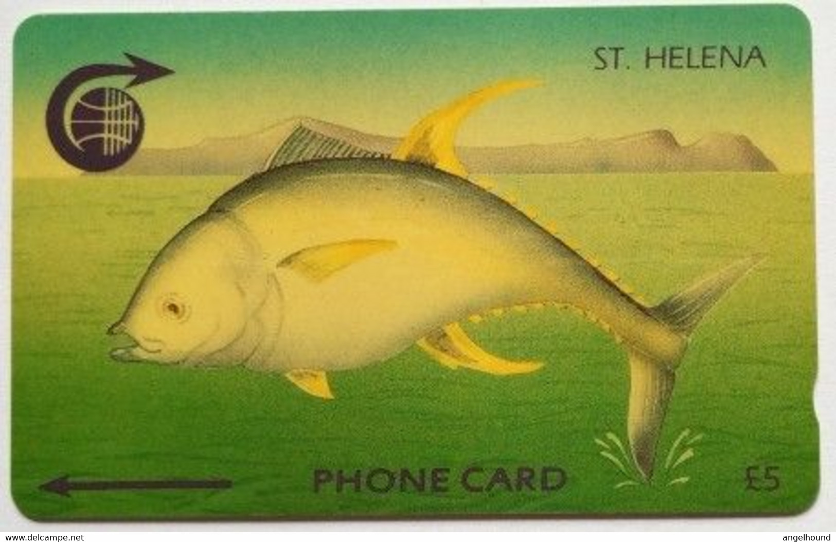 St. Helena Cable And Wireless £5 3CSHB " Tuna Fish ( New CW Logo )" - St. Helena Island