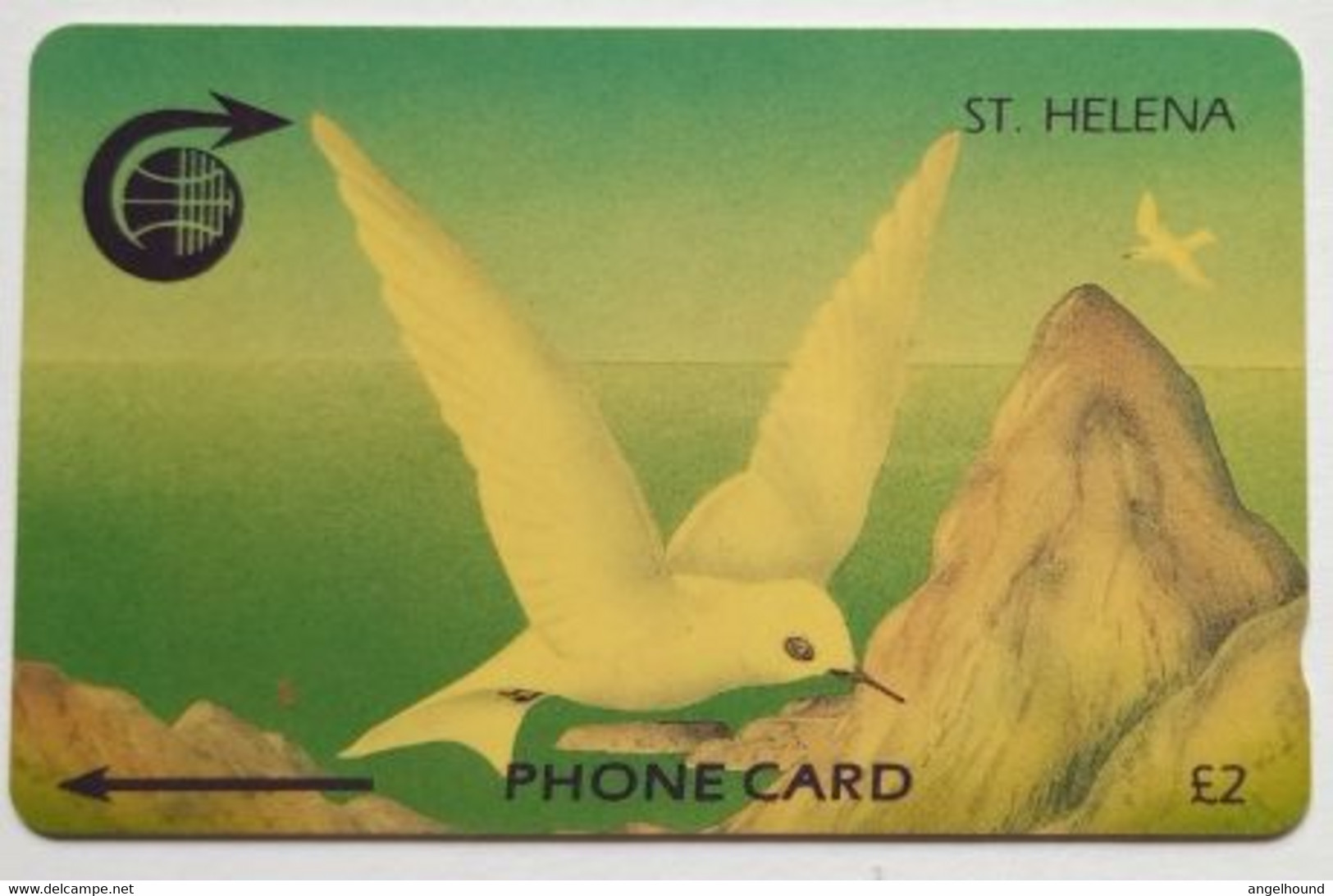 St. Helena Cable And Wireless £2 3CSHA " White Tern " - St. Helena Island