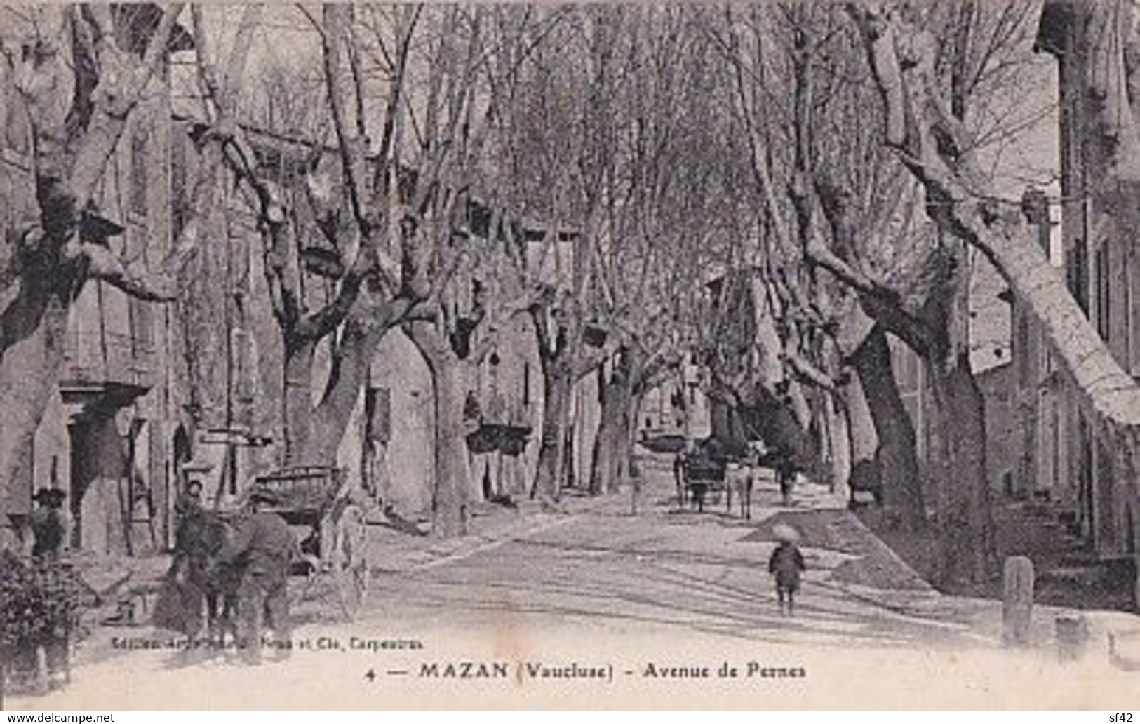 MAZAN                AVENUE DE PERNES - Mazan