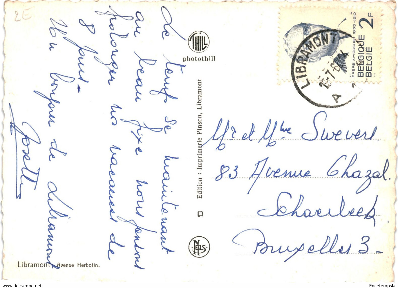 CPSM Carte Postale Belgique- Libramont Avenue Herbofin 1962  VM51484 - Libramont-Chevigny