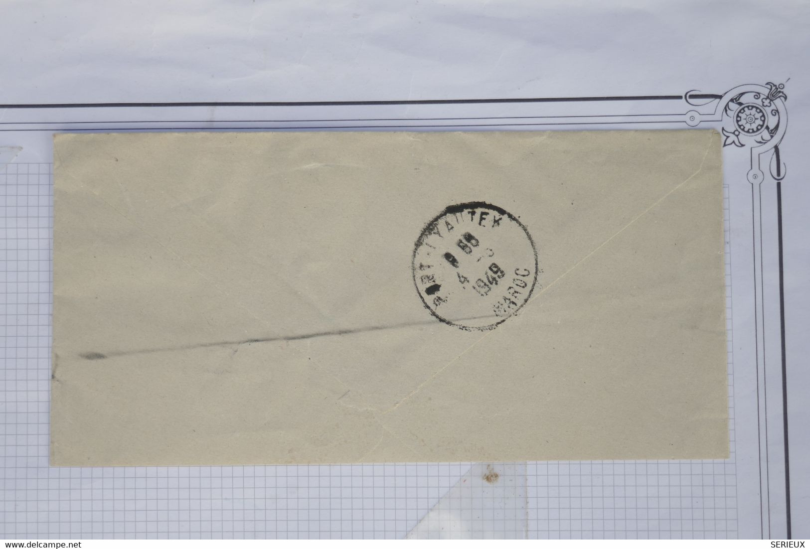 AX5 MAROC FRAGMENT  LETTRE  1949  A VOIR +    +AFFRANCH. PLAISANT - Covers & Documents