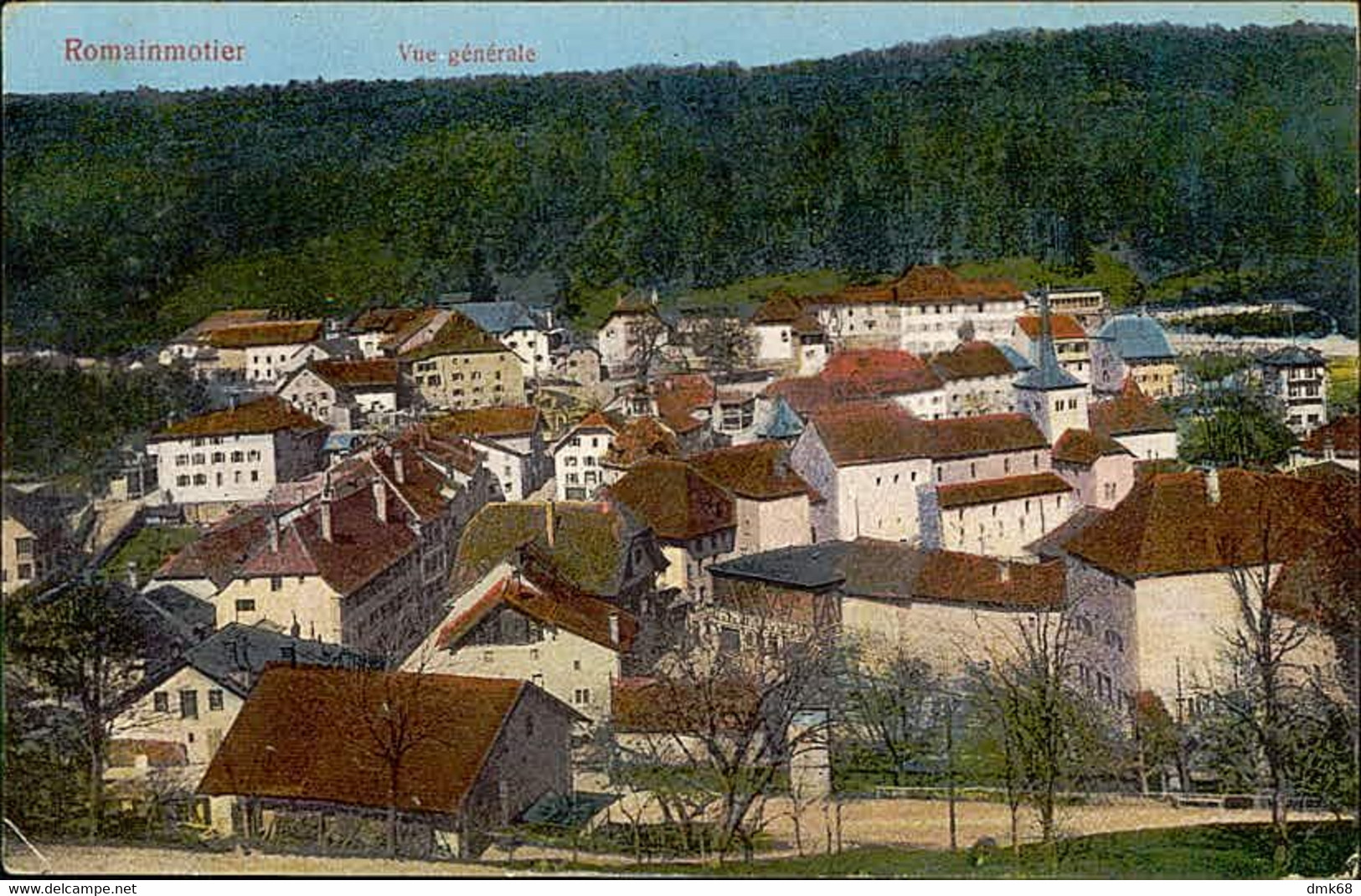 SWITZERLAND - ROMAINMOTIER - VUE GENERALE - EDITION GUGGENHEIM - 1910s  (14118) - Romainmôtier-Envy