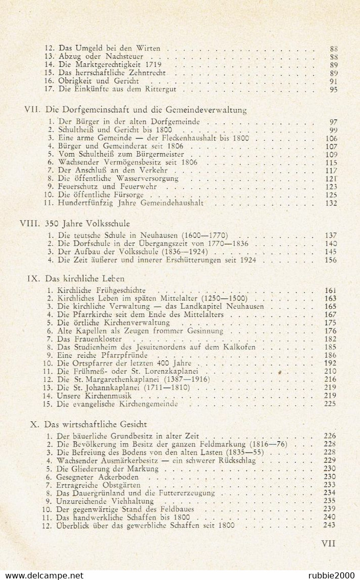 Heimatbuch Von Neuhausen Auf Den Fildern.Aus Der Vergangenheit Gegenwart Eines Ehemaligen Reichritterschaftlichen Dorfes - Stuttgart