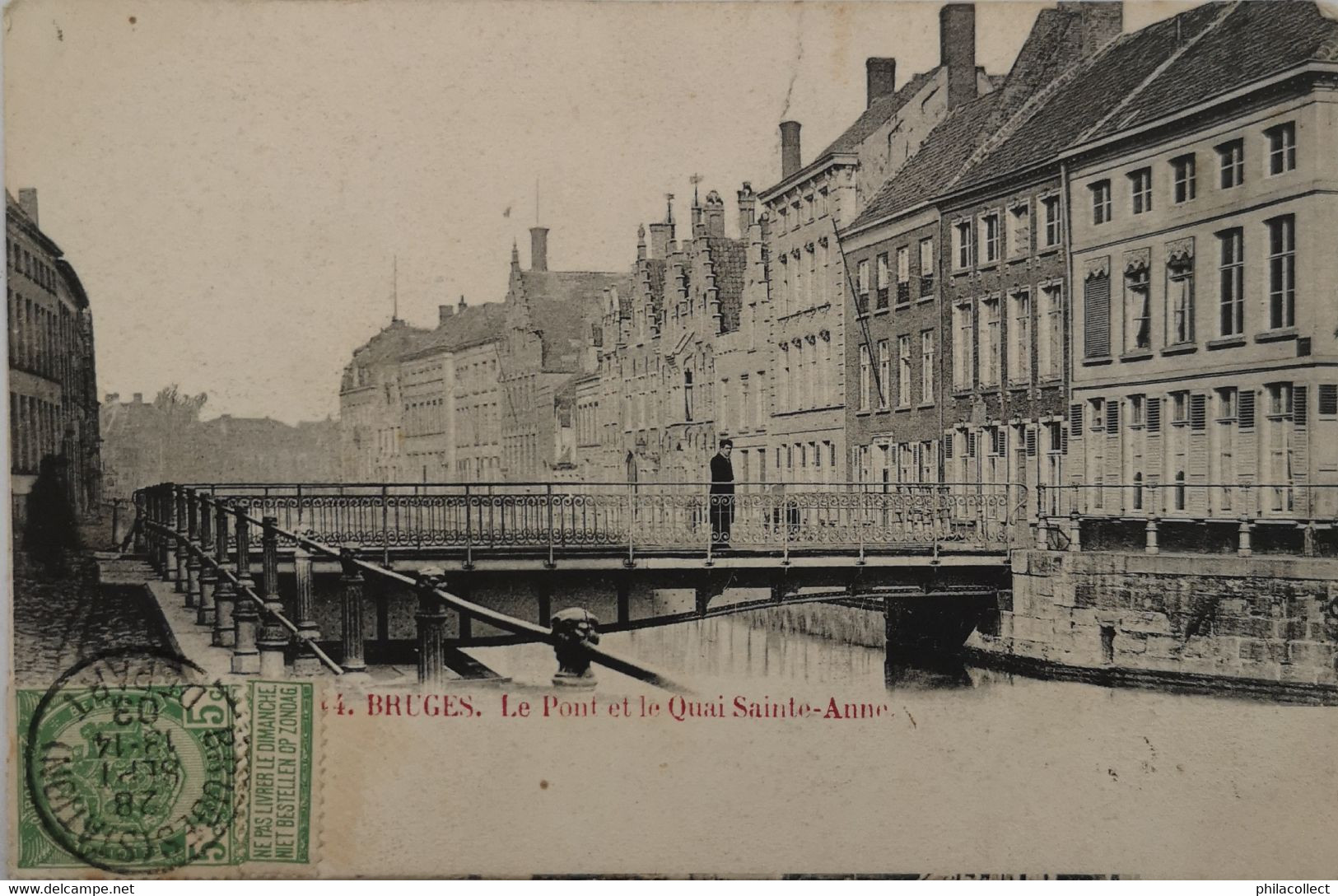 Brugge - Bruges  // Le Pont Et Le Quai Sainte Anne 1903 - Brugge