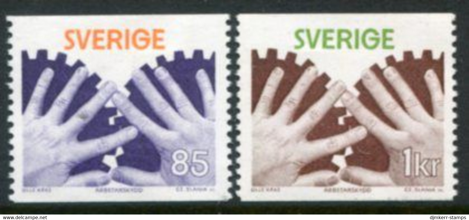 SWEDEN 1976 Work Protection MNH / **.  Michel 964-65 - Ungebraucht