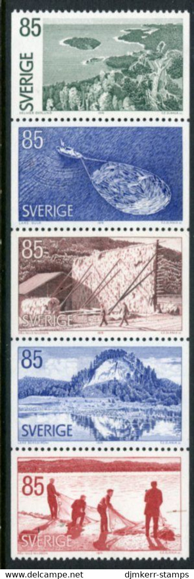 SWEDEN 1976 Tourism: Angermanland  MNH / **.  Michel 945-49 - Unused Stamps