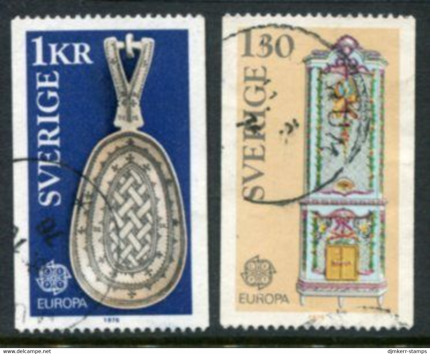 SWEDEN 1976 Europa: Handicrafts Used.  Michel 943-44 - Used Stamps