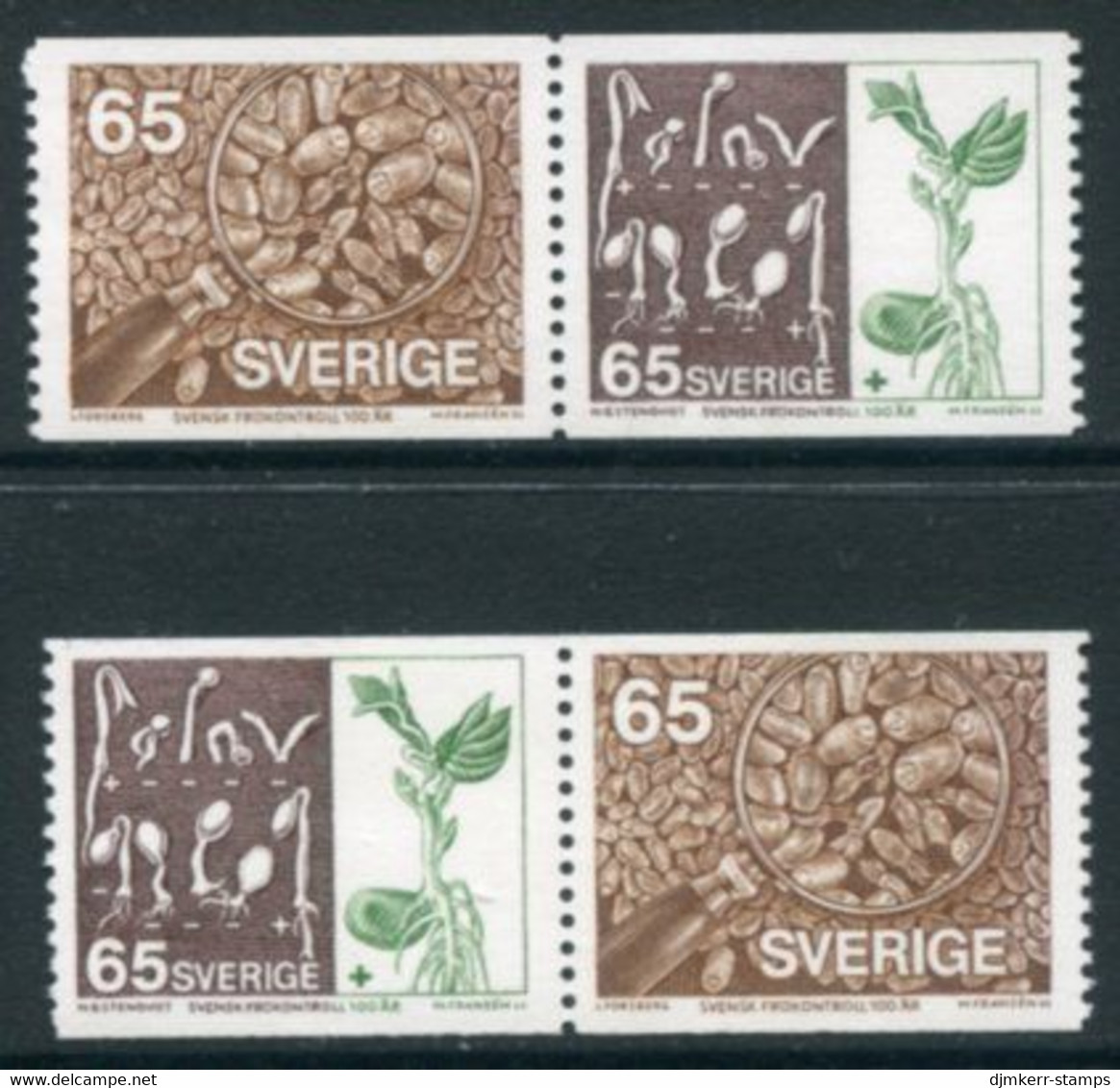 SWEDEN 1976 Centenary Of Seed Control MNH / **..  Michel 941-42 - Nuevos