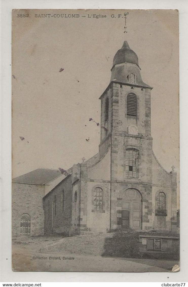 Saint-Coulomb (35) :   : L'église  En 1905 PF. - Saint-Coulomb