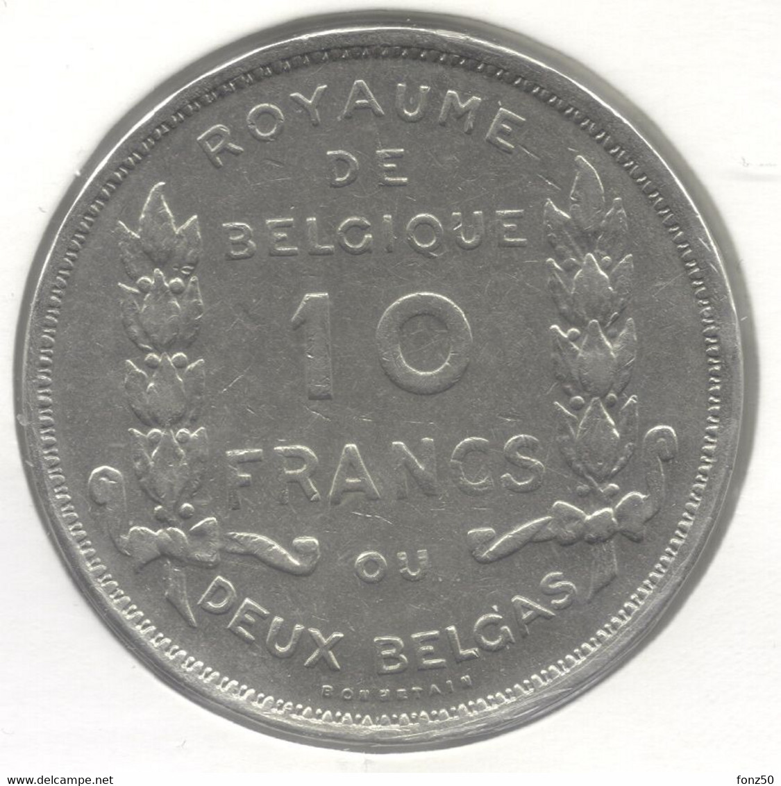 ALBERT I * 10 Frank / 2 Belga 1930 Frans  Pos B * Z.Fraai / Prachtig  * Nr 7213 - 10 Francs & 2 Belgas