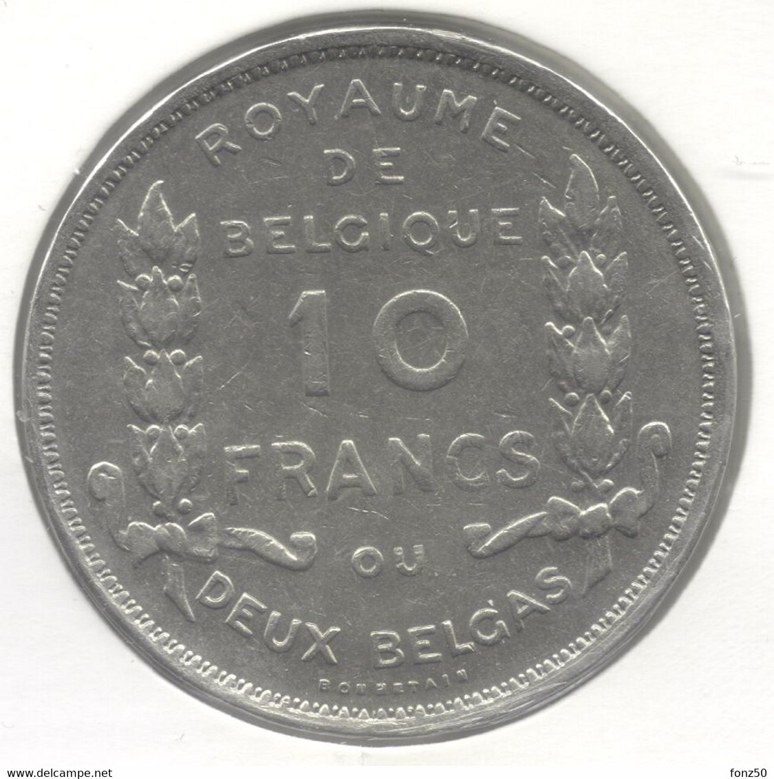 ALBERT I * 10 Frank / 2 Belga 1930 Frans  Pos B * Z.Fraai / Prachtig  * Nr 7213 - 10 Frank & 2 Belgas