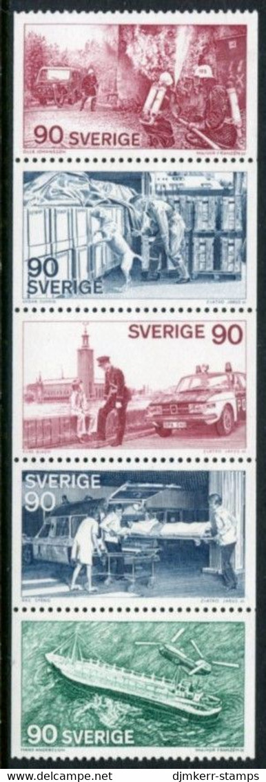 SWEDEN 1975 Emergency Services  MNH / **.  Michel 913-17 - Unused Stamps