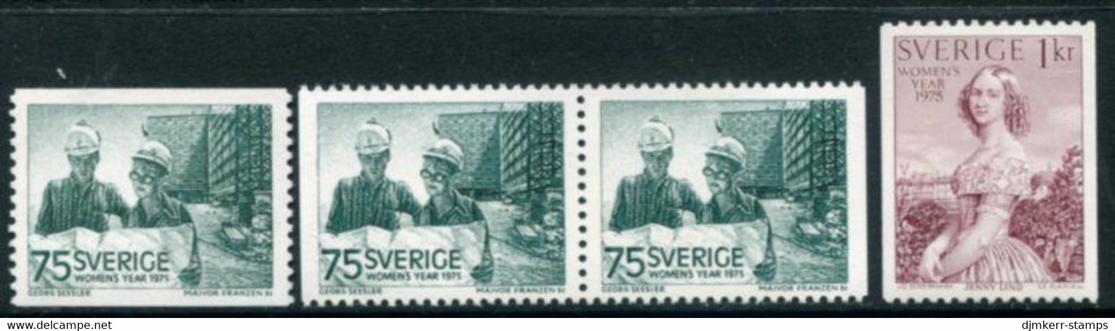 SWEDEN 1975 International Women's Year MNH / **..  Michel 892-93 - Unused Stamps