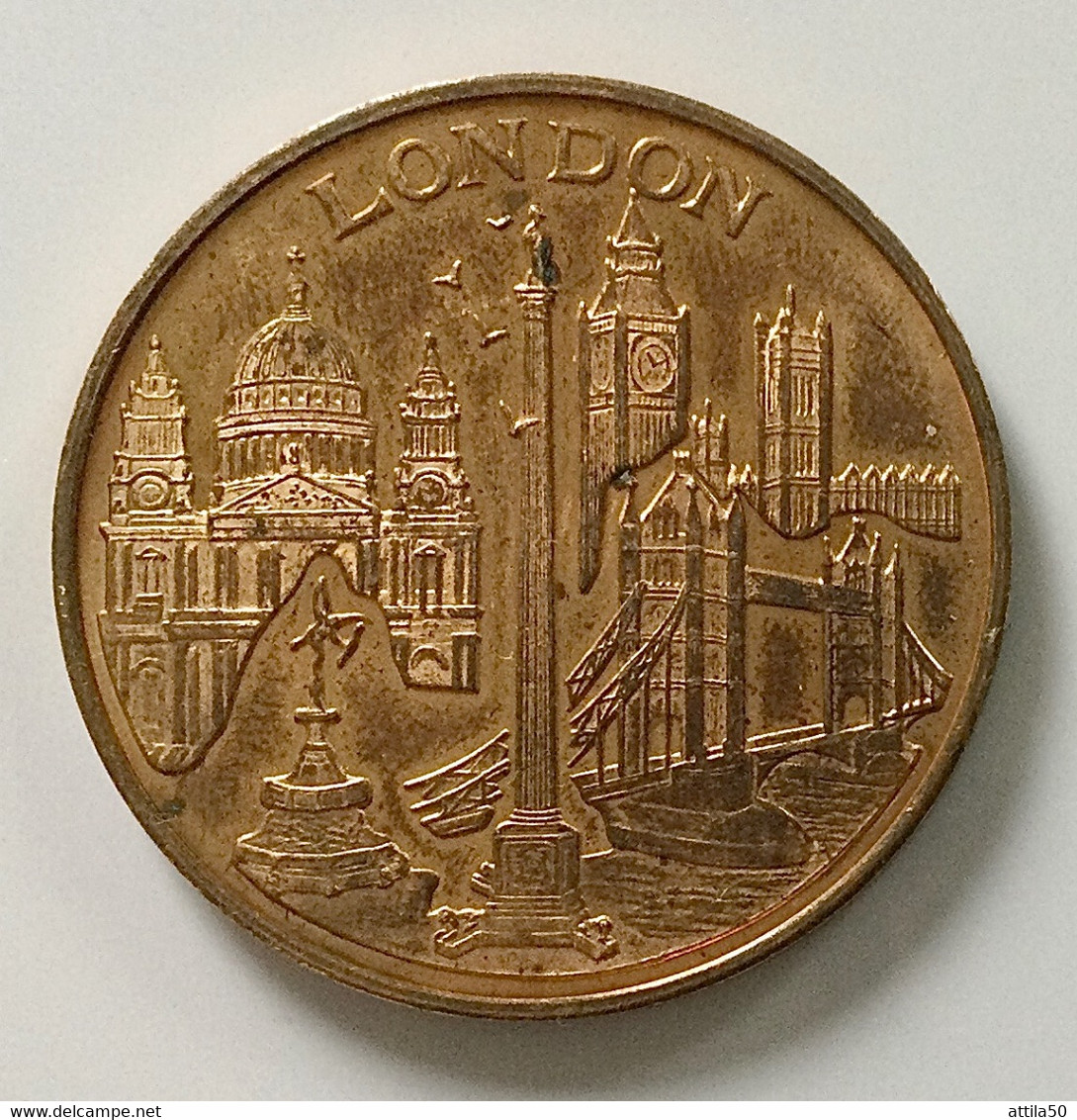 LONDON CITY, Bronze Medal, Like Medallion Coin, Crest Nelson, Big Ben - Proof, ASW Mm.38. - Monetary/Of Necessity