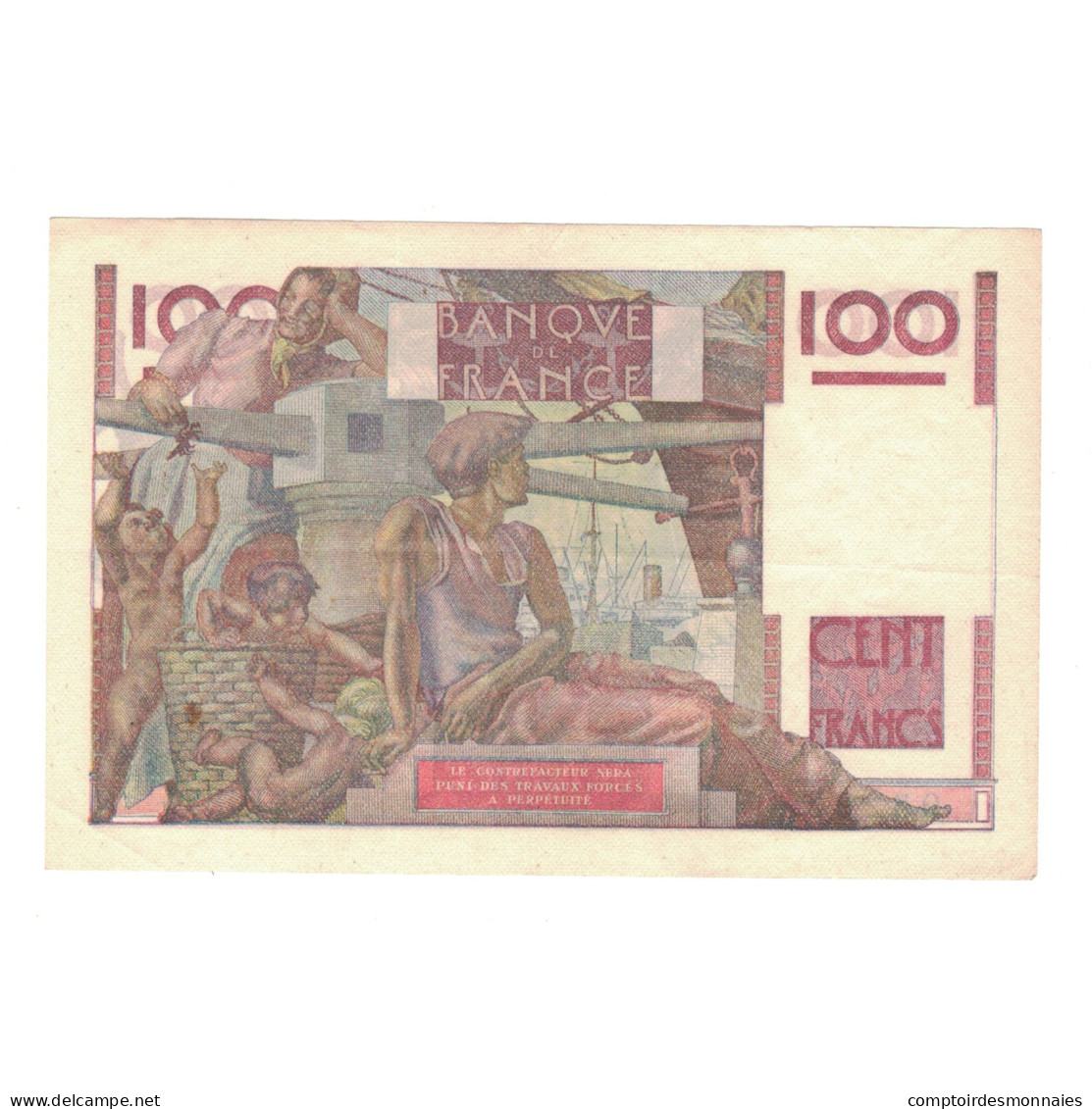 France, 100 Francs, Jeune Paysan, 1947, 28.16, SUP, Fayette:28.16, KM:128b - 100 F 1945-1954 ''Jeune Paysan''