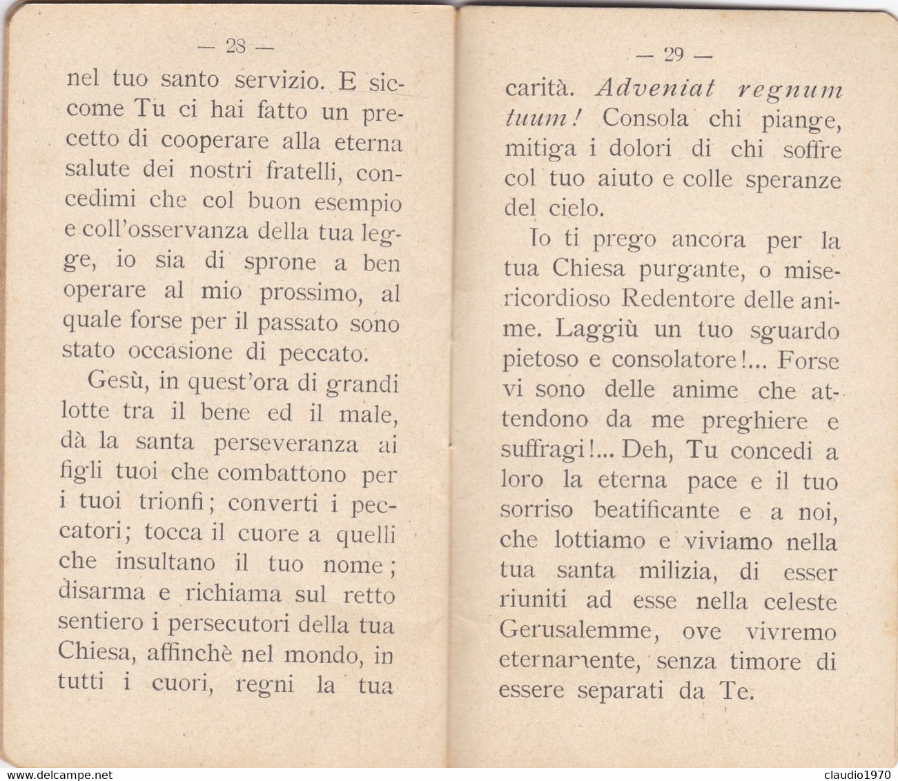 LIBRETTO  - RELIGIONE - GIORNO LIETO - 1910 - Religione