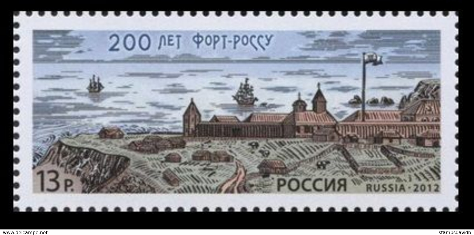 2012 Russia 1865 200 Years Of Fort Ross 1,50 € - Ongebruikt