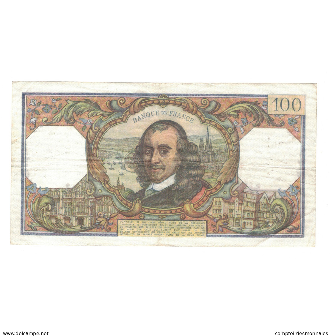 France, 100 Francs, Corneille, 1975, J.902, TB+, Fayette:65.50, KM:149e - 100 F 1964-1979 ''Corneille''