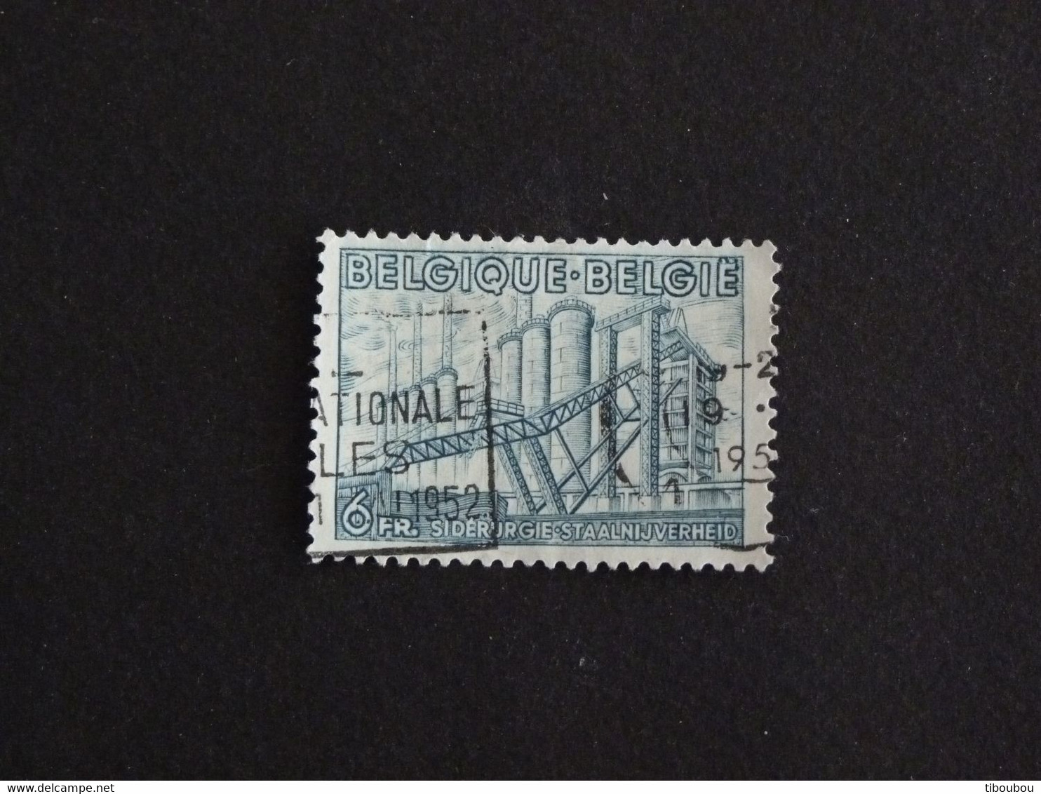 BELGIQUE BELGIE BELGIUM YT 771 OBLITERE - EXPORTATION SIDERURGIE - 1948 Exportation