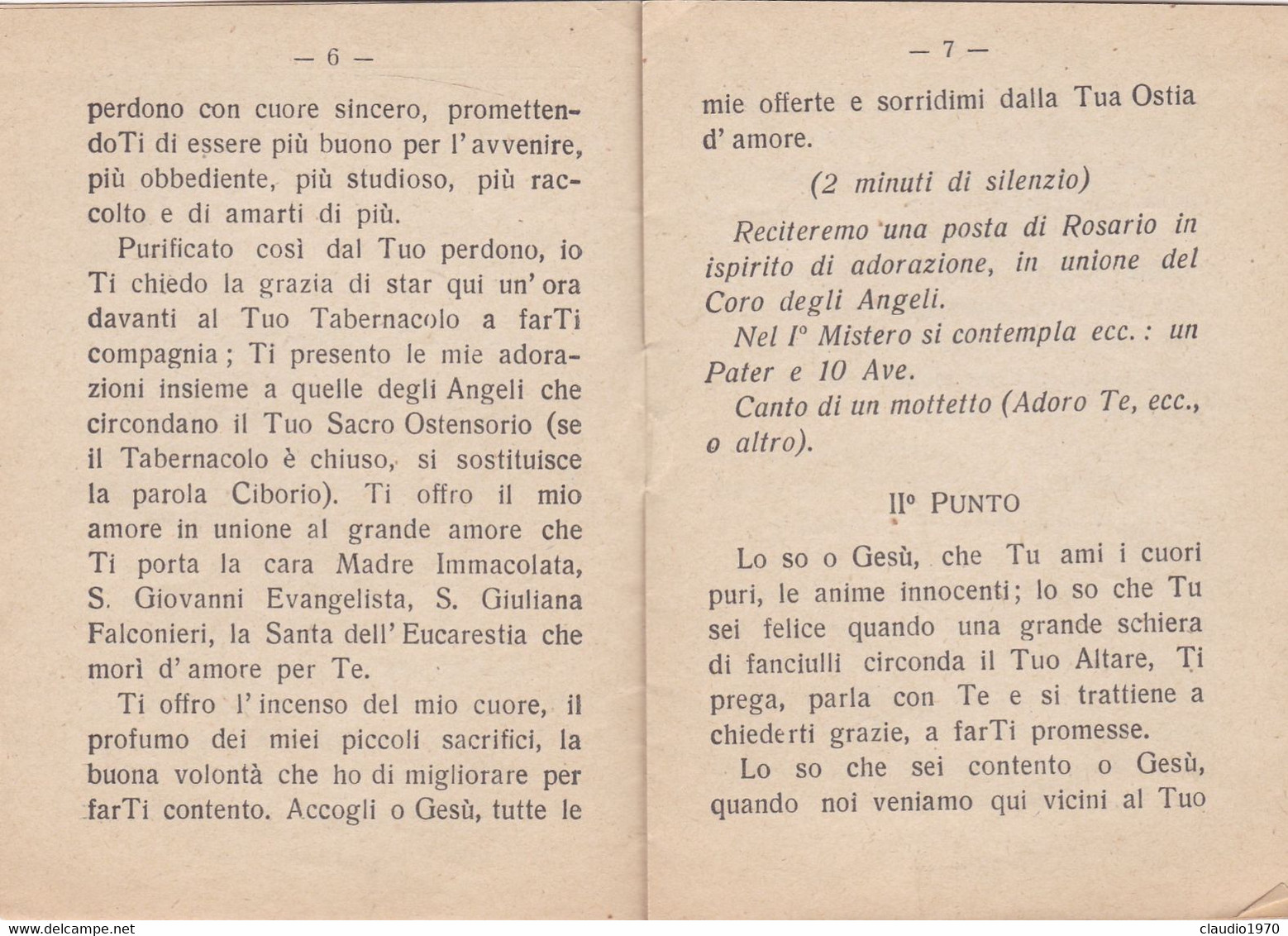 LIBRETTO  - RELIGIONE - ORA EUCARISTICA PER I FANCIULLI - 1341 - 1941 - Religione