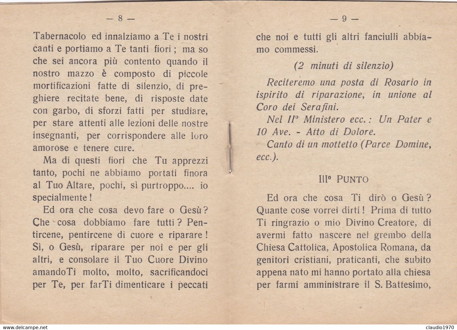 LIBRETTO  - RELIGIONE - ORA EUCARISTICA PER I FANCIULLI - 1341 - 1941 - Religion