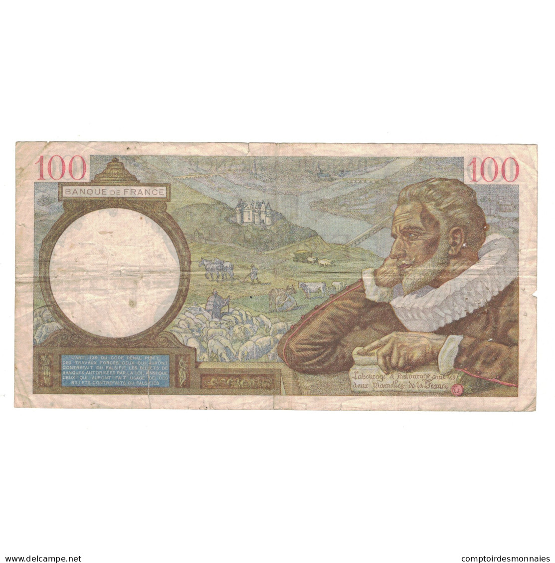France, 100 Francs, Sully, 1939, S.561, TB+, Fayette:26.5, KM:94 - 100 F 1939-1942 ''Sully''