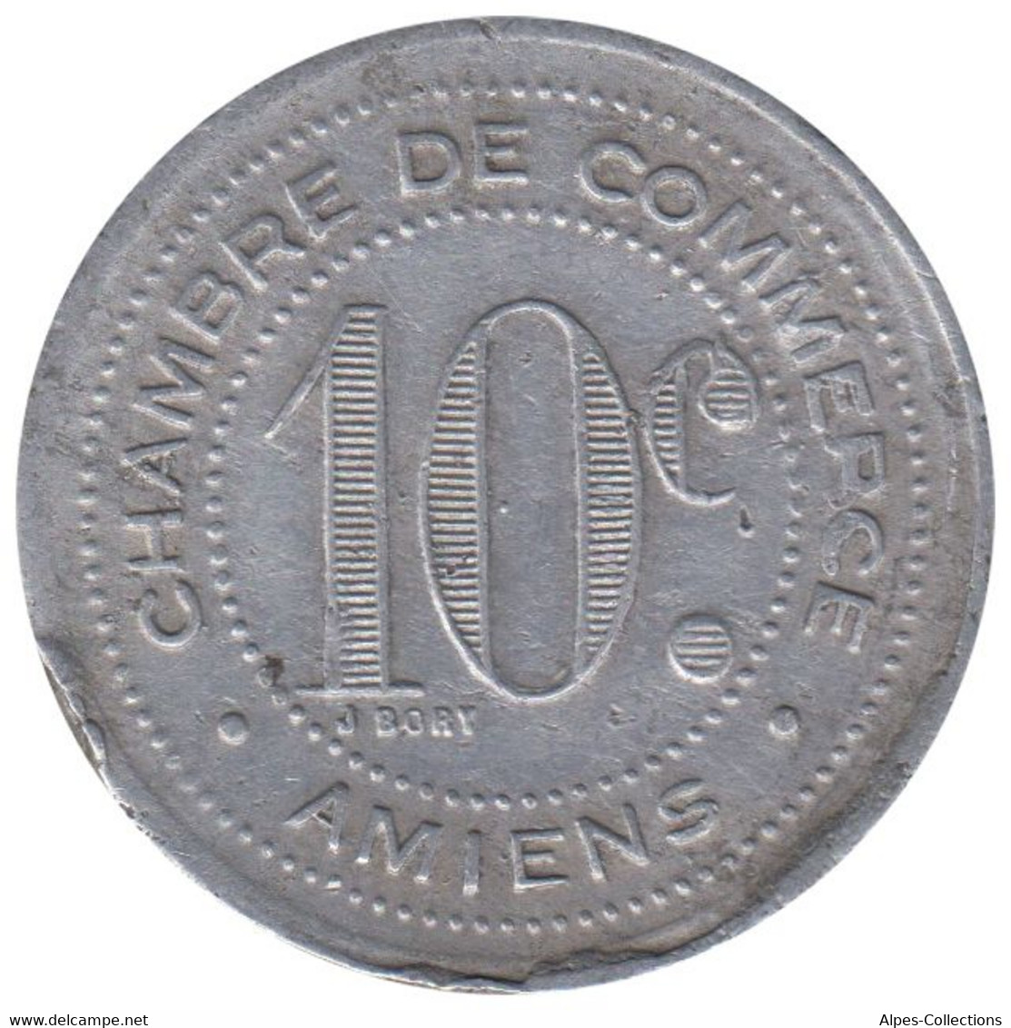 AMIENS - 01.01 - Monnaie De Nécessité - 10 Centimes 1920 - Monétaires / De Nécessité