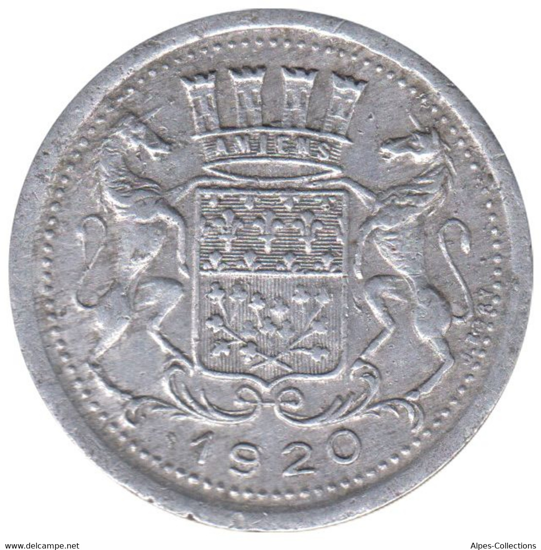 AMIENS - 01.01 - Monnaie De Nécessité - 10 Centimes 1920 - Monétaires / De Nécessité