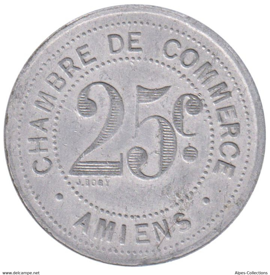 AMIENS - 01.02 - Monnaie De Nécessité - 25 Centimes 1921 - Monétaires / De Nécessité