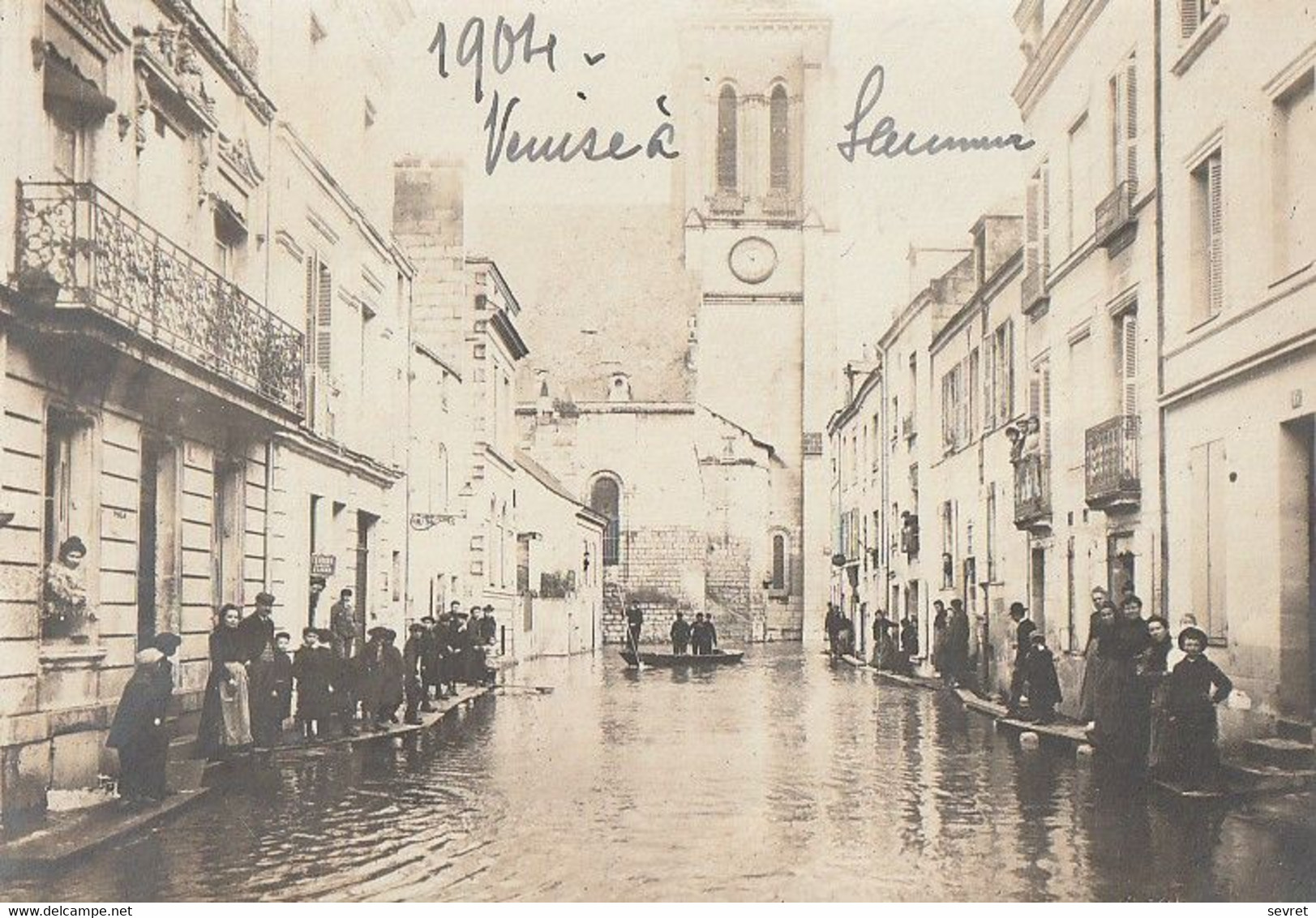 SAUMUR. - Inondations 1904.- Carte-Photo - Saumur