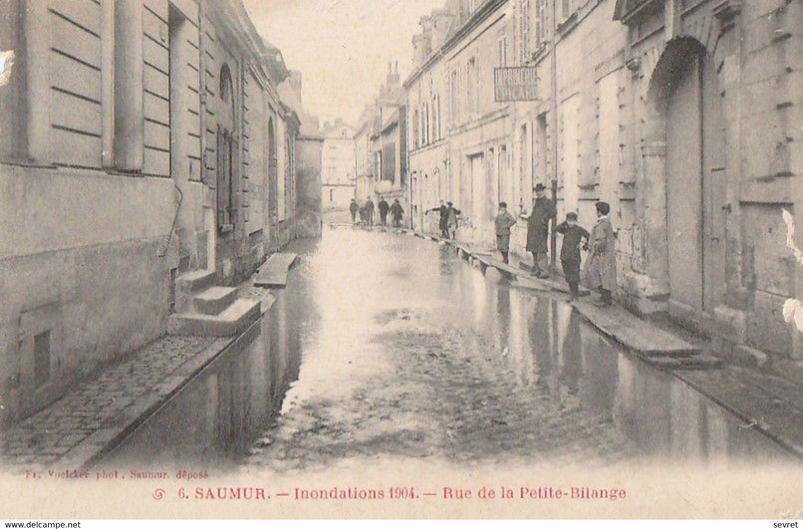 SAUMUR. - Inondations 1904.- Rue De La Petite-Bilange - Saumur